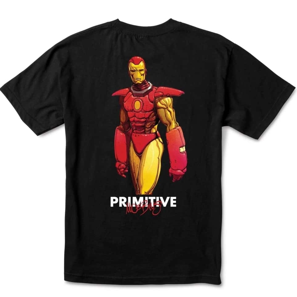 Primitive Iron Man Black T-Shirt [Size: L]