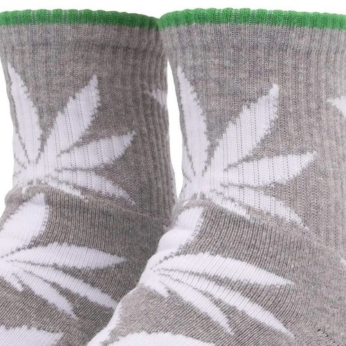 HUF Plantlife 1/4 Grey Heather Socks