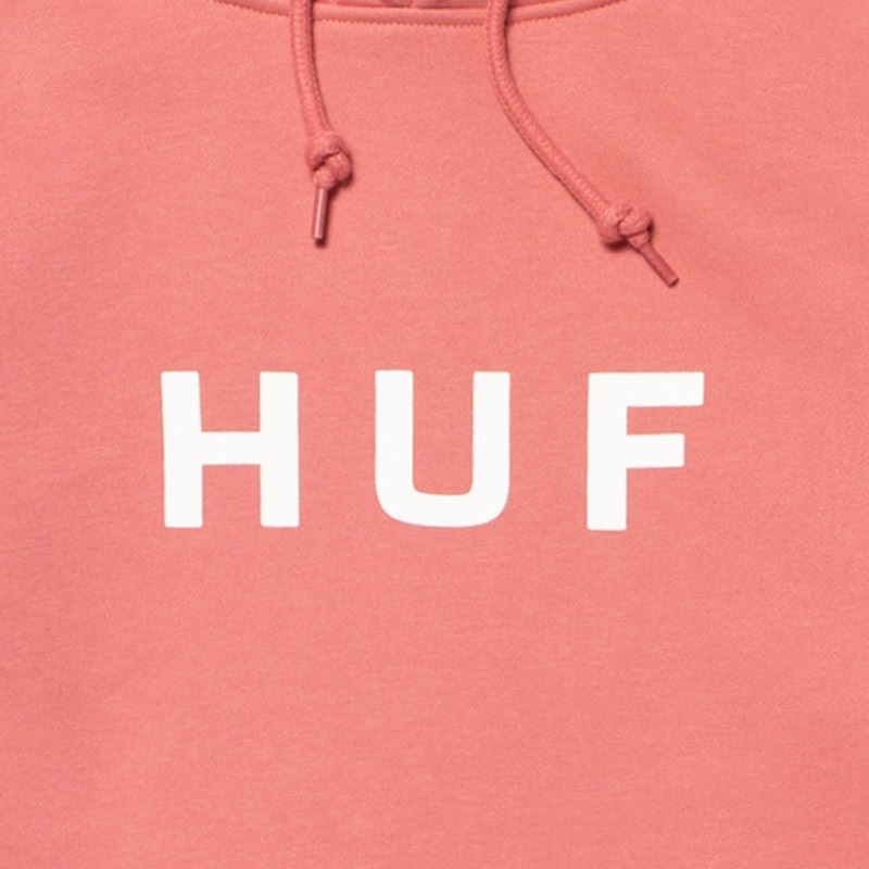 HUF Essential OG Logo Dusty Rose Hoodie