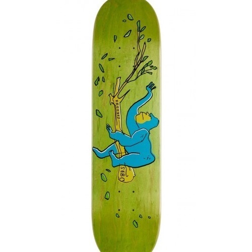 Krooked Lounging Sebo Green 8.06 Skateboard Deck