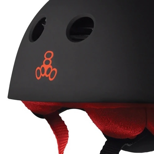 Triple 8 Brainsaver Sweatsaver Black Red Rubber Helmet