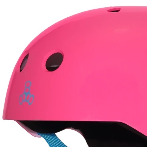 Triple 8 Brainsaver Sweatsaver Fuschia Gloss Helmet
