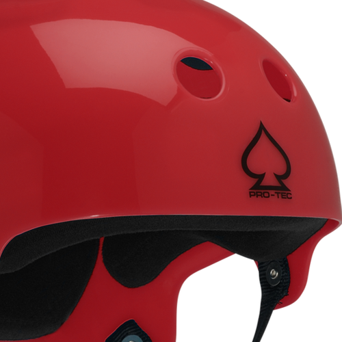 Protec Bucky Skate Scooter Translucent Red Helmet