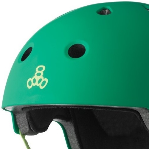 Triple 8 Dual Certified Helmet Kelly Green [Size: XS-S]