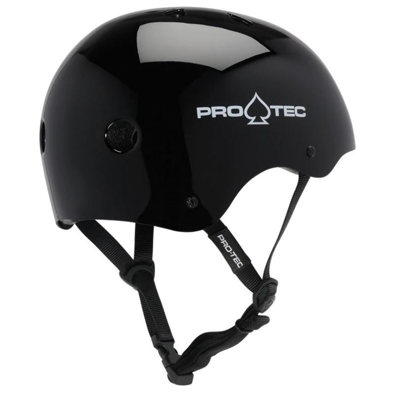 Protec Classic Certified Gloss Black Helmet [Size: XS]