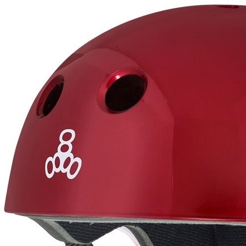Triple 8 Brainsaver Sweatsaver Helmet Red Metallic