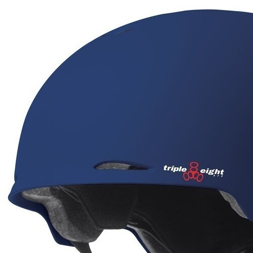 Triple 8 Certified Gotham Blue Rubber Helmet [Size: XS-S]