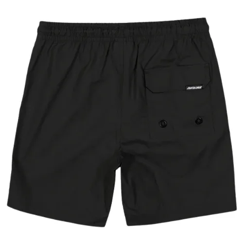 Santa Cruz MFG Dot Cruzier Solid Black Youth Shorts