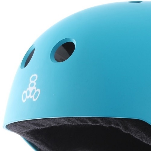 Triple 8 Brainsaver Sweatsaver Blue Fade Rubber Helmet