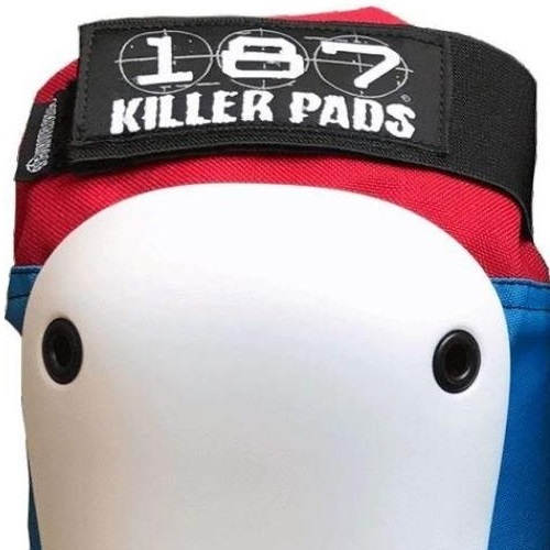 187 Pro Knee Pads Red White Blue