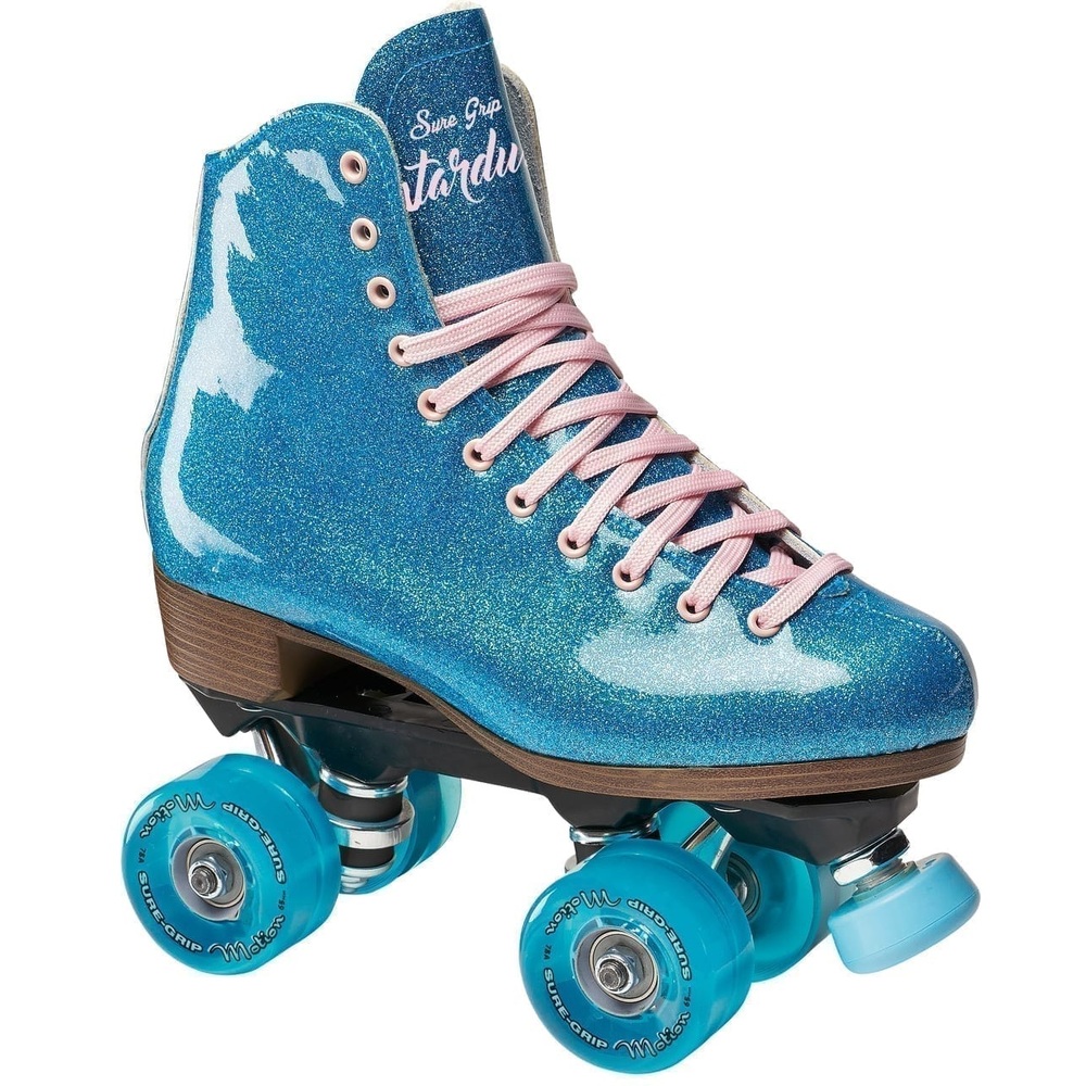 Suregrip Stardust Glitter Blue Roller Skates [Size: US 6]
