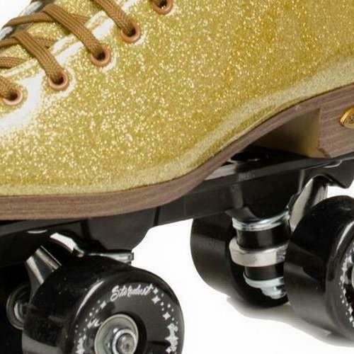 Suregrip Stardust Glitter Gold Roller Skates [Size: US 6]