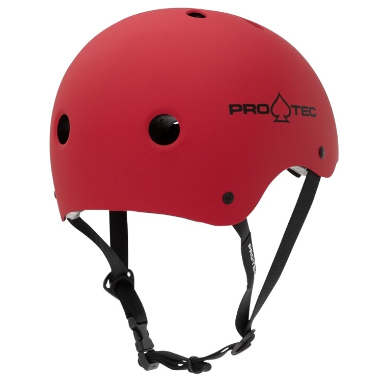 Protec Classic Matte Red Skate Helmet