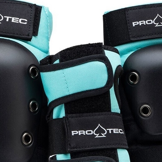 Protec Knee Elbow Wrist Street 3 Pack Sky Brown Youth Protective Pad Set