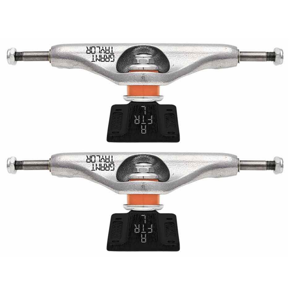 Independent Grant Taylor Barcode Silver Black Hollow Set Of 2 Skateboard Trucks [Size: 139]