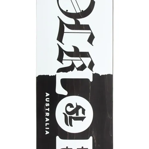 Folklore Warm Press Tear Split White 8.0 Skateboard Deck