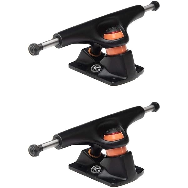 Grind King Disruptor Black Set Of 2 Skateboard Trucks [Size: Grind 6.0]