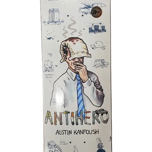Anti Hero Recycling Kanfoush Purple 8.06 Skateboard Deck
