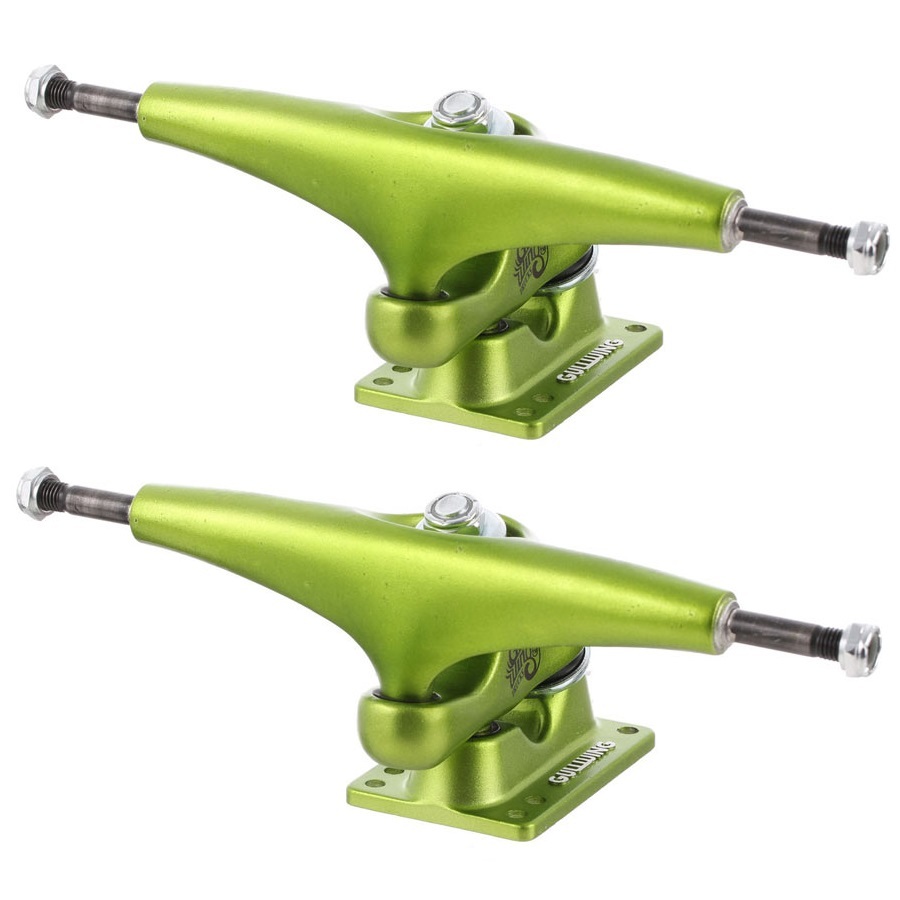 Gullwing Sidewinder II Lime Skateboard Trucks