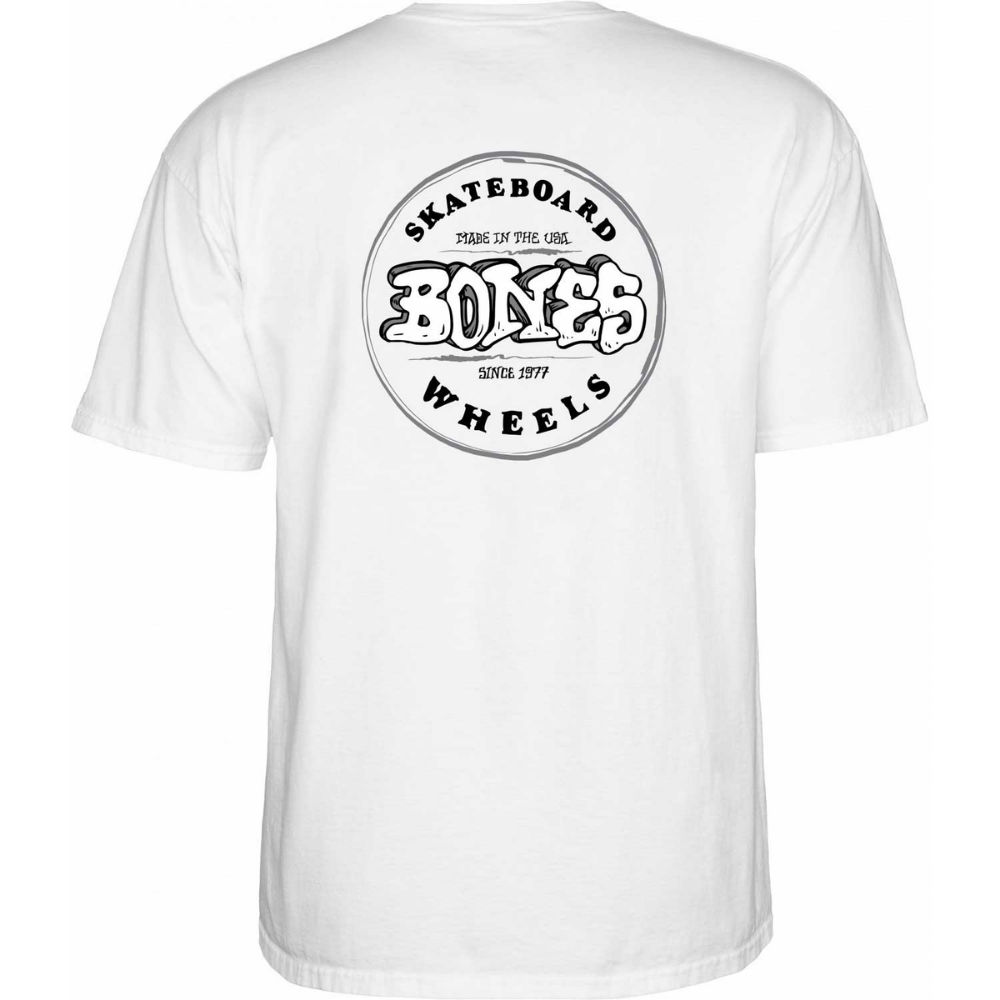 Bones T-shirt Heritage Stamp White [Size: M]