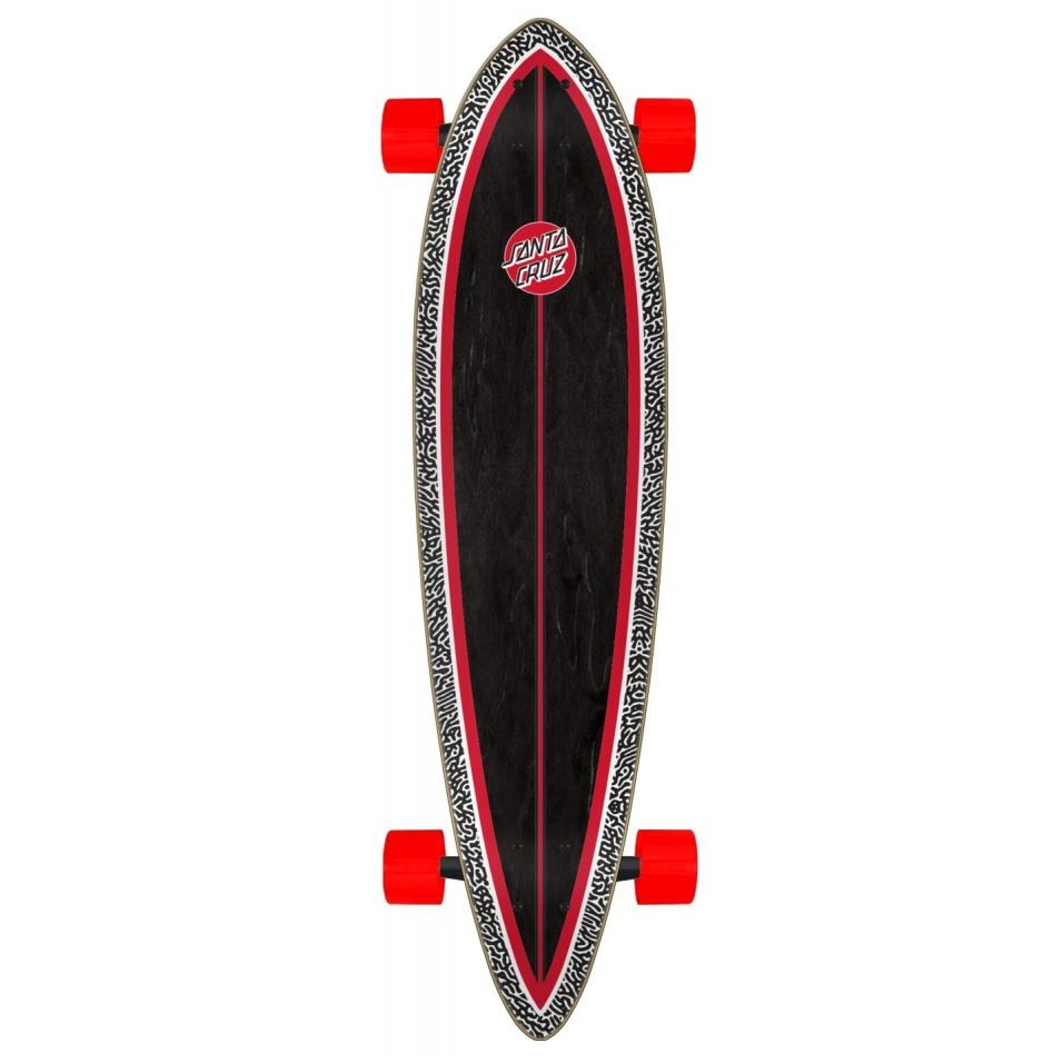 Santa Cruz Amoeba Dot Pintail 39 Longboard Skateboard