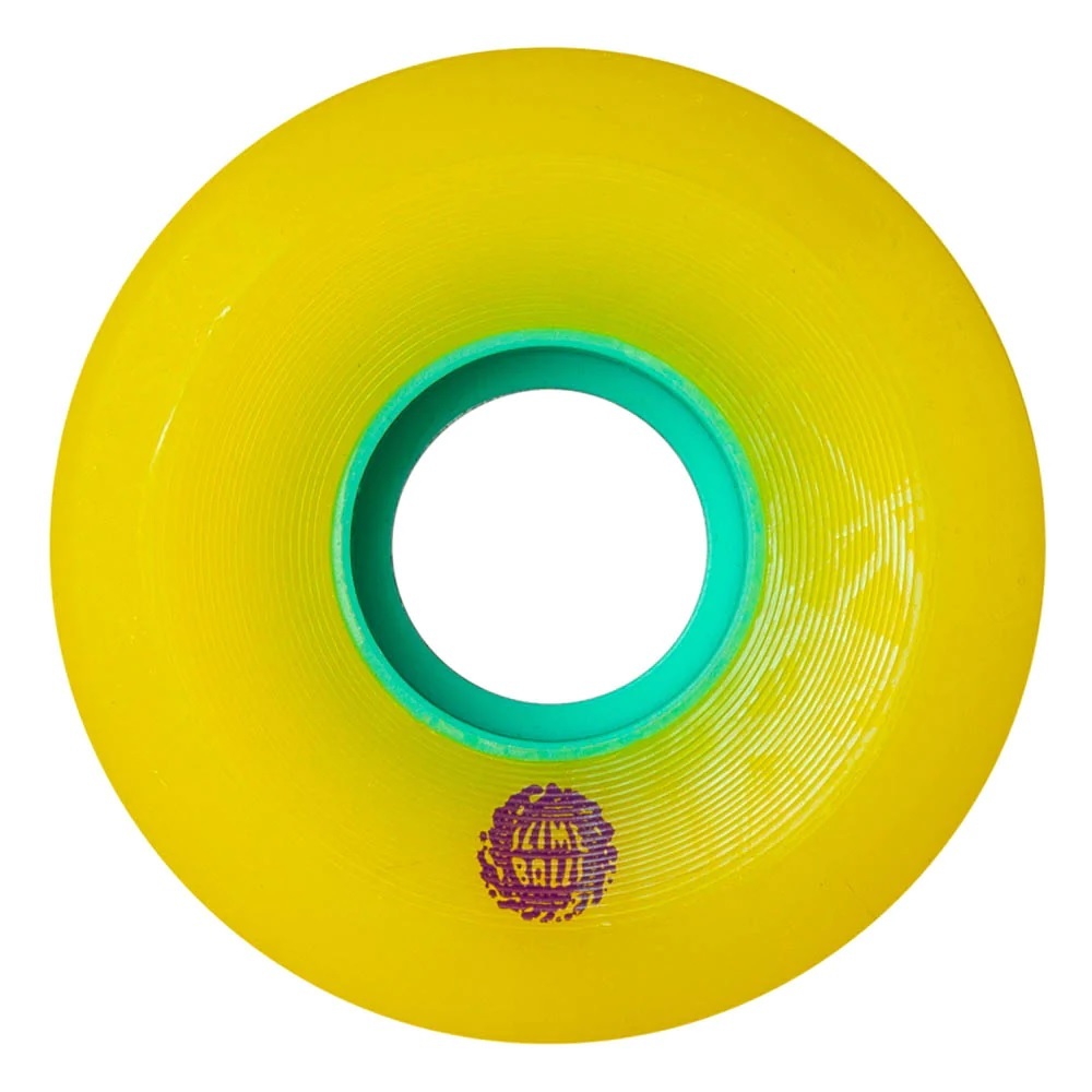 Slime Balls Mini OG Slime Yellow 90A 54.5mm Skateboard Wheels