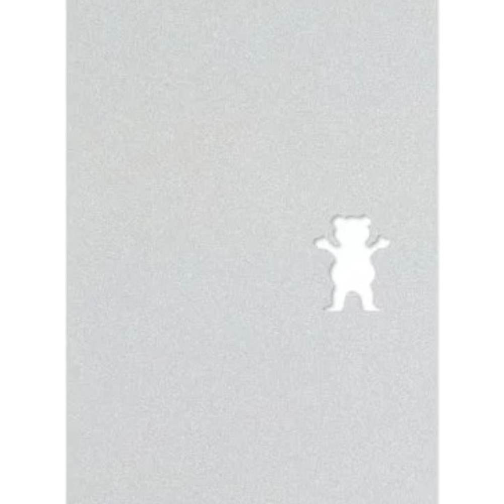 Grizzly Grip Bear Cutout White 9 x 33 Skateboard Grip Tape Sheet
