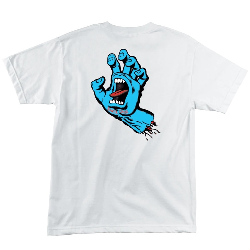 Santa Cruz Screaming Hand White T-Shirt [Size: S]