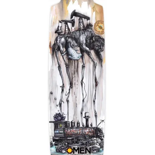 Omen Inconvenient Truth Drop Through Kick 41 Longboard Skateboard