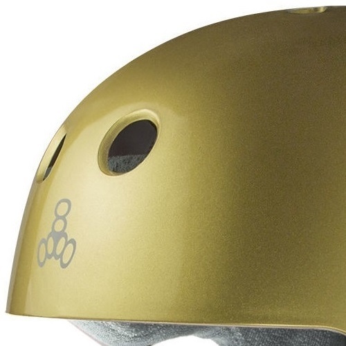 Triple 8 Brainsaver Sweatsaver Helmet Gold Metallic