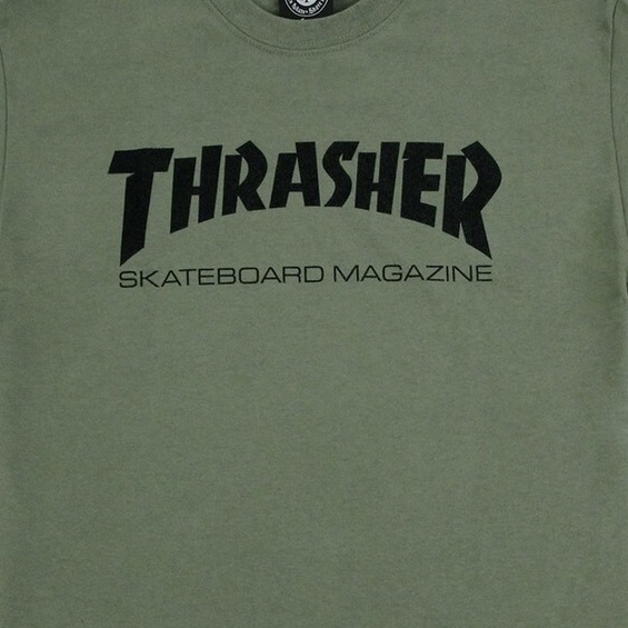 Thrasher Skate Mag Army Green T-Shirt [Size: S]
