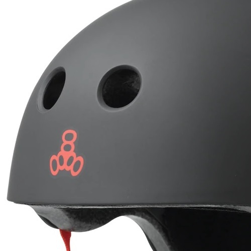 Triple 8 Lil 8 Black Rubber Certified Helmet [Size: Y]