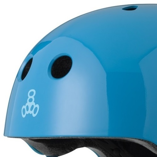 Triple 8 Lil 8 Certified Blue Gloss Youth Helmet [Size: Y]