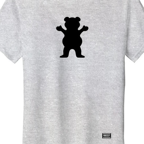 Grizzly OG Bear Heather Grey Youth T-Shirt [Size: S]