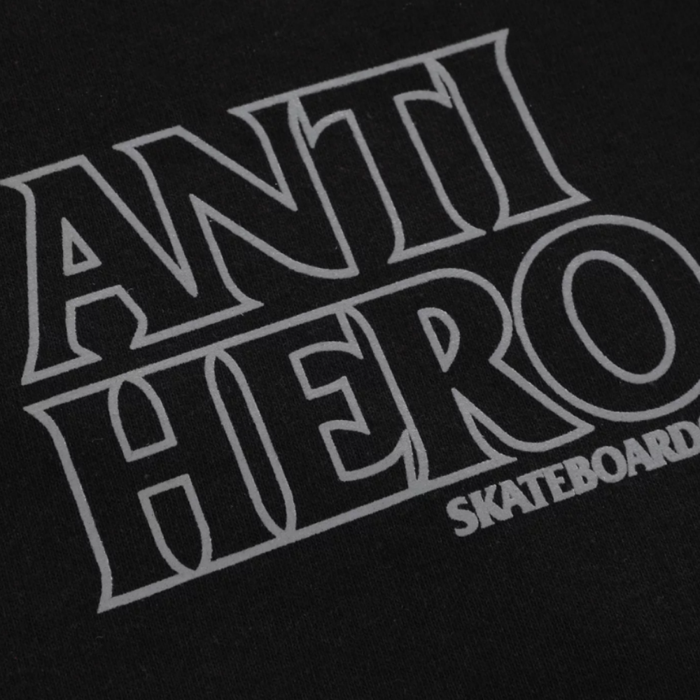Anti Hero Black Hero Outline Black T-Shirt