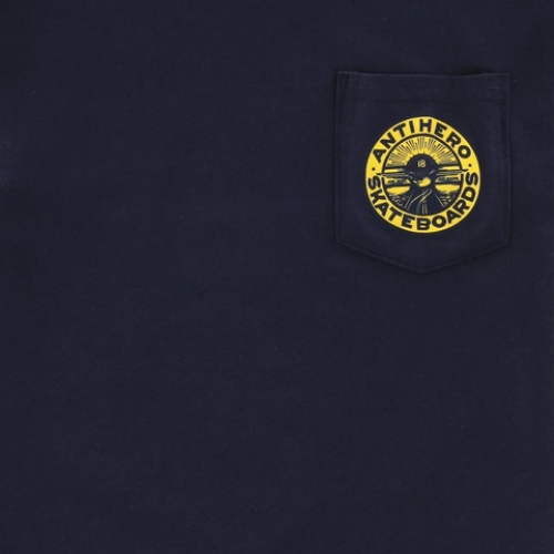 Anti Hero Pocket Stay Ready Fill Navy T-Shirt