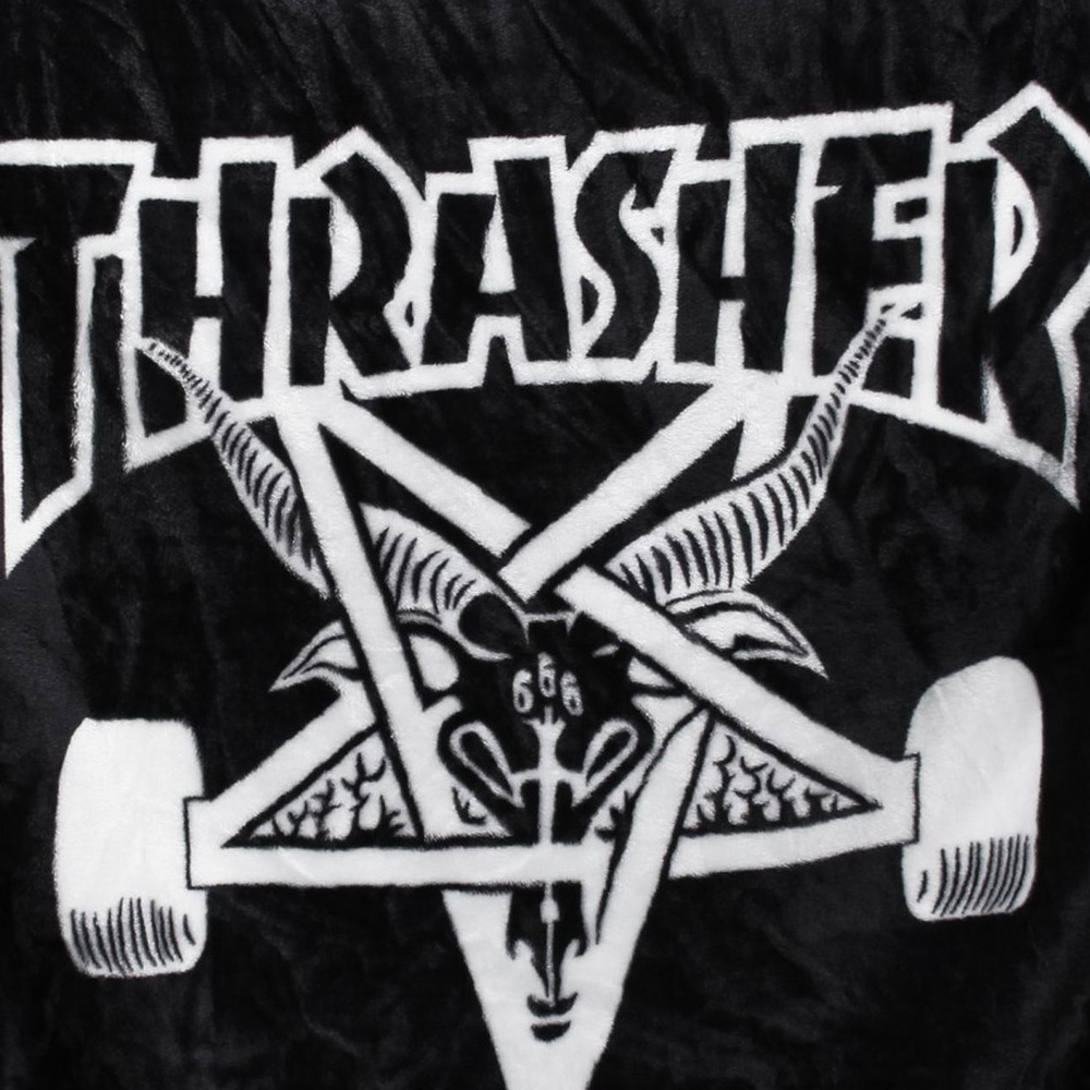 Thrasher Skate Goat Black Blanket