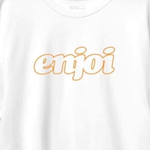 Enjoi Seventies Logo White T-Shirt