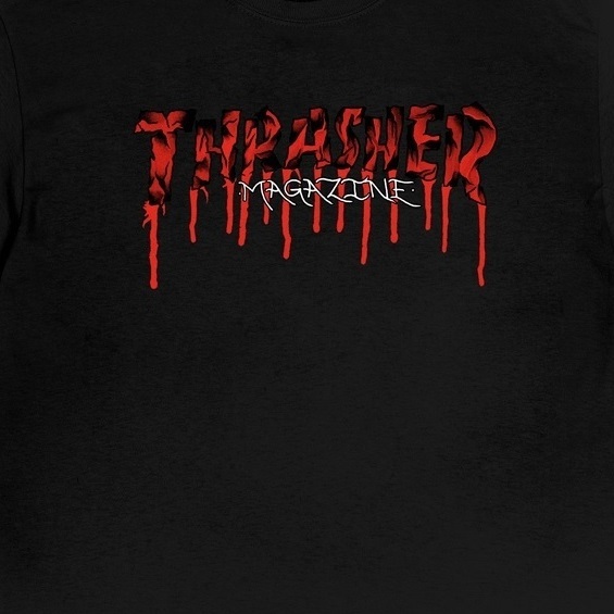 Thrasher Blood Drips Black T-Shirt