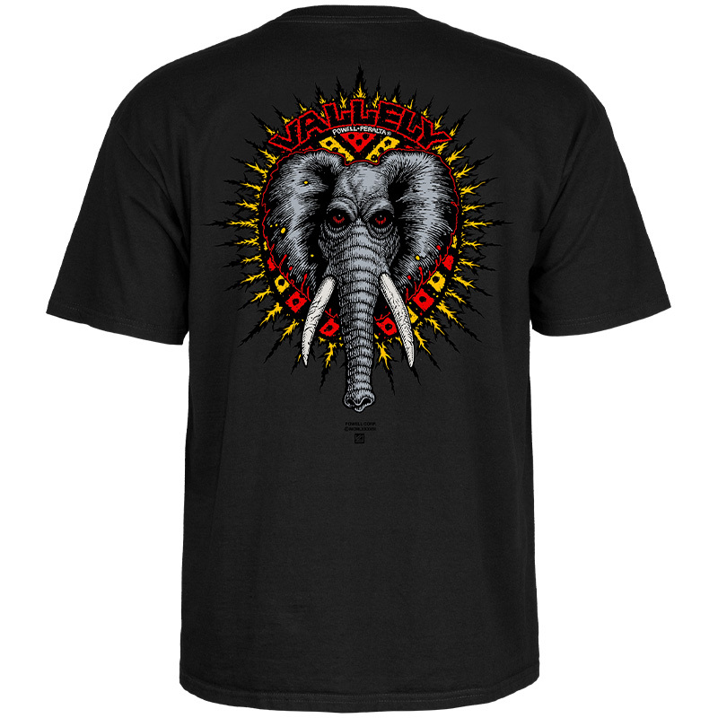 Powell Peralta Vallely Elephant Black T-Shirt