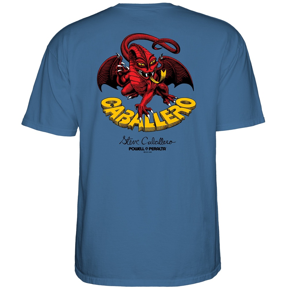 Powell Peralta Cab Dragon II Slate Blue T-Shirt [Size: S]