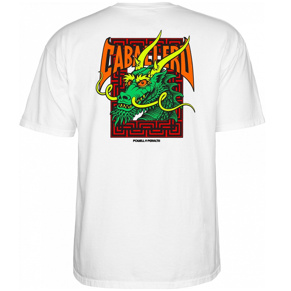 Powell Peralta Caballero Street Dragon White T-Shirt [Size: M]