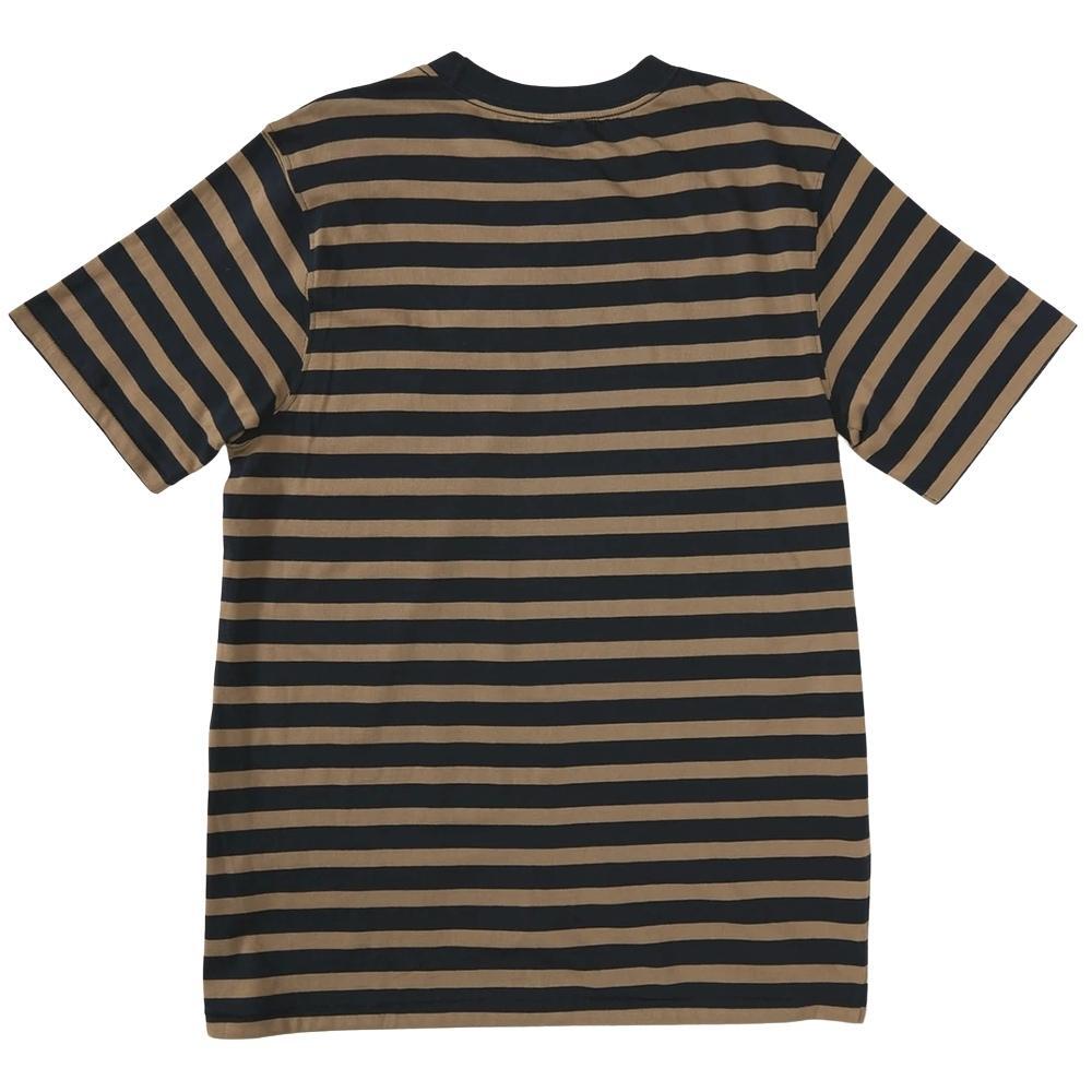 Volcom Halfax Stripe Crew Navy Youth T-Shirt [Size: 10]
