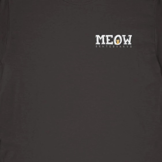 Meow Bar Logo Black T-Shirt