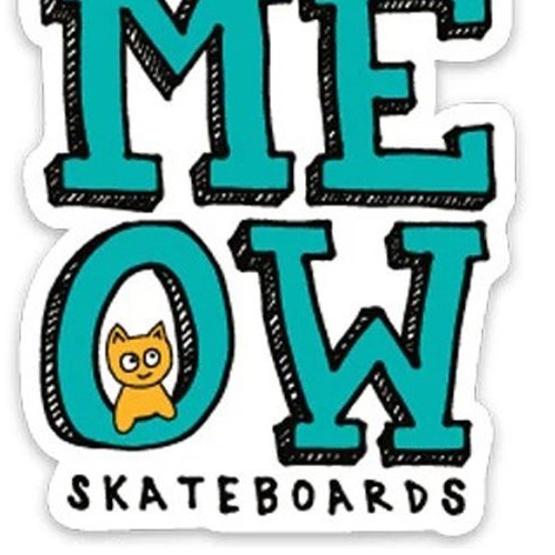 Meow Stacked Logo 2.5" Sticker