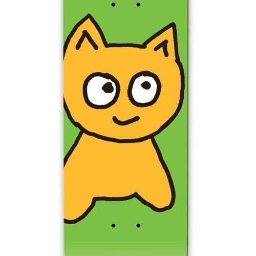 Meow Big Cat Green 8.0 Skateboard Deck