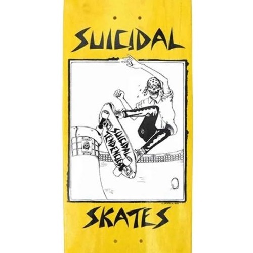 Dogtown Suicidal Skates Pool Skate Reissue Yellow 8.5 Skateboard Deck