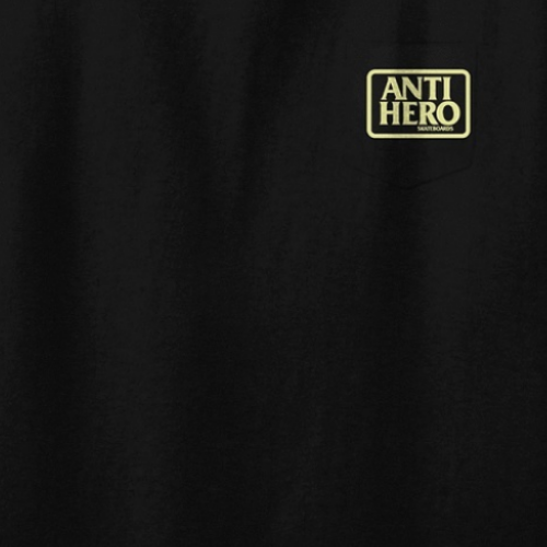 Anti Hero Pocket Reserve Black Off White T-Shirt