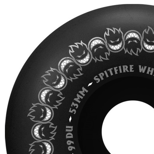 Spitfire Repeaters Black F4 99D 53mm Skateboard Wheels