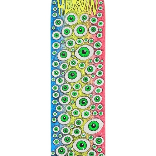 Heroin Team Toxic Fade Eyes 8.25 Skateboard Deck